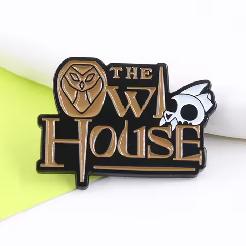 Owl House Brooch Personalized Skull Badge Cartoon Clothes Bag Accessories Gift Customized