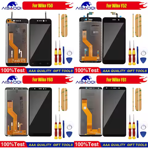 New Touch Screen For Wiko Y50 Y52 Y60 Y61 Y62 Sunny 5 Phone LCD Display Digitizer Replacement Parts 
