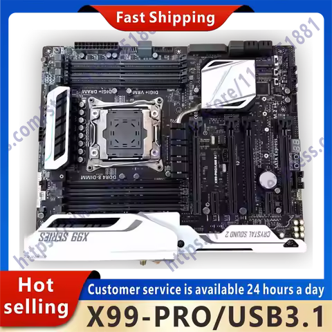 Used X99 PRO/USB3.1 original desktop X99 X99M 2011 slot LGA 2011 Core i7 LGA2011 V3 DDR3 motherboard