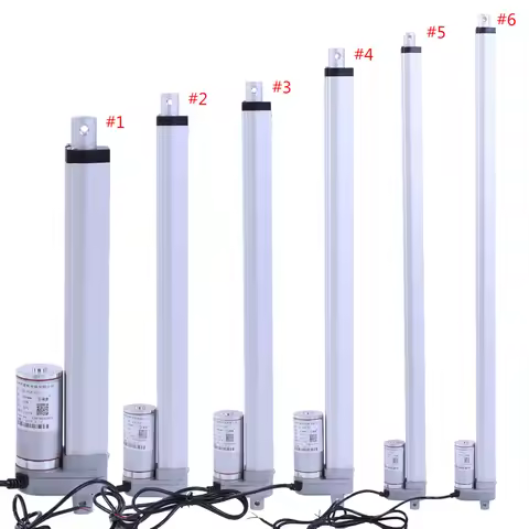 1Pc 12V Force 1500N Stroke 200-750mm Linear Actuator Lift Electric Motor Bracket