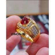 CINCIN BATU AKIK MERAH DELIMA SIAM MD BANGKOK ASLI