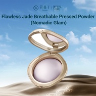 花西子 Florasis Flawless Jade Breathable Pressed Powder Nomadic Glam 24H Oil-Control Face Powder Waterproof
