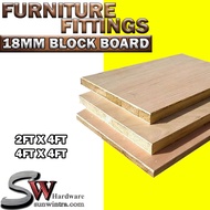 SW Hardware 18MM Plywood Timber Panel Wood Board Sheet Papan Plywood Kayu #BLOCK BOARD#