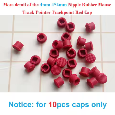 10x Red TrackPoint Caps Mouse Pointer 4mm 4x4mm for Lenovo Thinkpad T410 T420 T430 R400 T440p T510 T