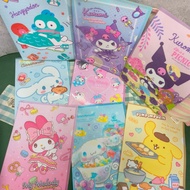 Sanrio A4 L-Shaped Folder Big-Eared Dog Melody Kuromi Pudding Mermaid Hanton File Folder