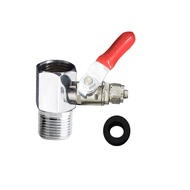 4 Points Water Inlet Tee+3 Points Ball Valve Water Purifier 4 Turn 3 Points Tee Ball Valve Water Pur