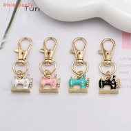 [RisingSunTy] 4pcs Mini Sewing Machine Keychains – A Stitch Of Memory & Meaning, Vintage Miniature E