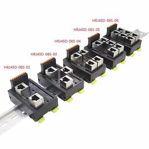 Quick contact RJ45 female to terminal block ,RJ45 8P8C Horizantal Breakout board RJ 45 splitter RJ45