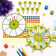 Montessori Toys Number Toys for Preschool Children Counting and Assembling Numbers Mathematics Toys 