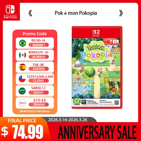 Nintendo Switch 2 Game Deals - Pokémon Pokopia - NS2 Games Cartridge Physical Card Support TV Tablet