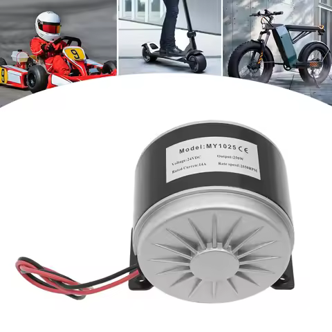 250w 24v Pure Copper Electric Scooter Motor, Brushed E-Bike Motor Lightweight Chain Drive Motor for 