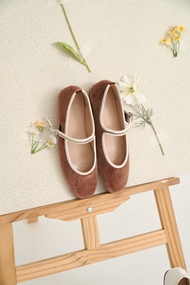 Lisa buckle me แมรี่เจนผ้ากำมะหยี่ สีสันสดใสน่ารักมากก