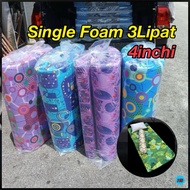 Single Mattress Tilam foam Bujang Saiz (3x6) Send Random Colour  ready Stock
