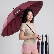 Kiotool Super Large 24-Slat Rain Umbrella 2-Layer Waterproof Umbrella, Diameter 115cm, Stainless, An