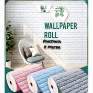 3D Brick Foam Motif Wall Paper Per roll, size 70 cm x 8 meters