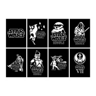 BUNDLE PACK STAR WARS SET Editable Vector Design Template File for T-shirt Printing Adobe Illustrator Format Ai/Vector