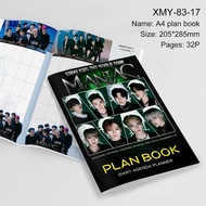 STRAYKIDS EN TW A4 Planner 365 Days Student Schedule Book Planner Daily Planner 32P