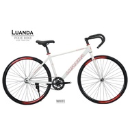 ♞LUANDA Fixie Bikes High Carbon Steel Bike Road Bike Alloy Wheels 700×23c