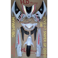 LC135 V2 TO V7 SNIPER GP 2020 (38) YAMAHA BODY COVER SET WITH SIAP STICKER TANAM 2K CLEAR - MYWP1+BG