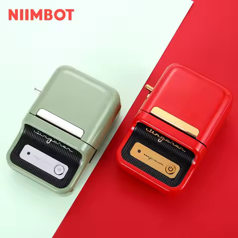 Niimbot B21 Label Printer Portable Handheld Thermal Printer Mini Barcode QR Code Sticker Paper Color