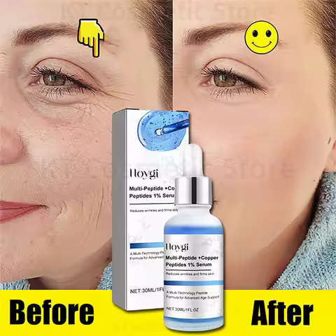 Multi-Peptide +Copper Peptides 1% Serum Firming Lifting Fade Fine Lines Anti Aging Wrinkles Moisturi