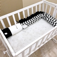 Handsome_G Official Store Baby Cartoon Black White Zebra Shape Safety Crib Bed Fence Kids Baby Room 