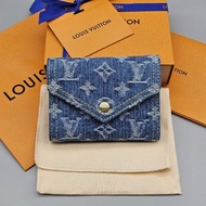 LV Victorine denim 錢包 resort系列 M13212 單寧牛仔短夾 2025年新款