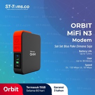 TELKOMSEL ORBIT MIFI N3 / ORBIT N3 / HKM M23 PRO MODEM WIFI ROUTER 4G FREE TELKOMSEL 15GB - DIRTHE S