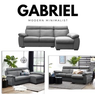 [TECK SENG] Gabriel 8ft Stylist L Shape Sofa / Water Repellent fabric Sofa / Modern Minimalist / READY STOCK / 3 Seater