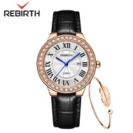 REBRITH Jam Tangan Wanita Mewah Dan Elegan Original Otomatis Date QUARTZ Display Jam Tangan Cewek An