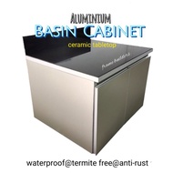 Basin Cabinet / Aluminum Basin Cabinet / Ceramic Tabletop / Kabinet basin / Basin Kabinet/洗脸盆柜/洗脸盆厨