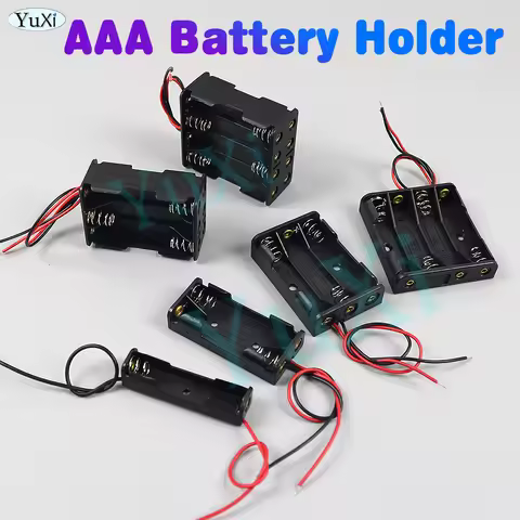 1Pc AAA Battery Holder 1.5V AAA Double-Layer Battery Case Box 1/2/4/6/8 Slots Battery Storage Box Se