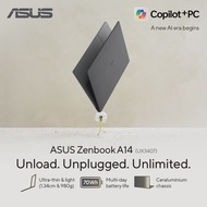 2025 NEW ASUS Zenbook A14 UX3407QA 14" Laptop (Snapdragon X X1 26 100 Processor | Qualcomm Adreno GP