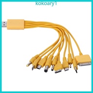 KOKO Convenient USB Multiple Charger Cable Multiple Charging Cord USB Connectors
