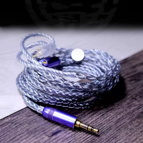 HAKUGEI Crape Myrtle Litz 5N OFC 2Pin 0.78mm QDC MMCX Earphone Upgrade Cable for AS16 Pro ESX EDX PR