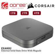 CORSAIR EX400U USB ETERNAL SSD PORTABLE USB TYPE C STORAGE DATA SPEED UP TO 4000MB/S EXTERNAL SOLID 