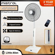 ⭐Premium⭐ Mistral 18" Stand Fan With Remote MSF1805MR (Pearl White) High Air Delivery With Good Qual