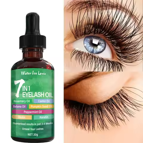7 in 1 Eyelash Mask & Oil with Bee Venom & Collagen for Growth & Nourishment - Results in 3-4 Weeks,