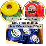 Tali Potong Rumput, Grass Cutter Nylon Trimmer Line Square 2.4mm 2.8mm 3.0mm 3.5mm