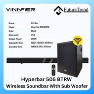 Vinnfier Hyperbar 505 BTRW Wireless Soundbar With Wireless Sub Woofer