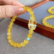 天然白花蜜蠟設計單圈手串