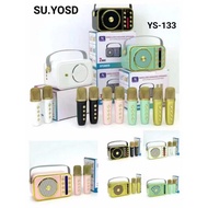 YS-133 SU.YOSD SERIES SWIRELESS KARAOKE WITH TWO WIRELESS MICROPHONES SPEAKER