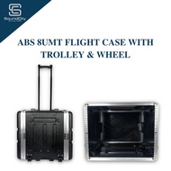 ABS 8UMT Flight Case With Trolley & Wheel Equipment Rack ABS 8U Case