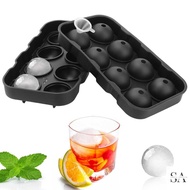 8 Grid Round Silicone Ice Cube Mold