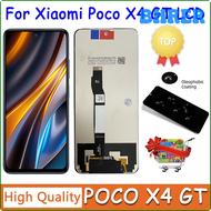 6.6ของแท้สำหรับ Xiaomi POCO X4 GT 22041216กรัมหน้าจอดิจิตอลสัมผัสหน้าจอ LCD สำหรับ X4GT Poco จอแอลซีดีพร้อมกรอบ HREHW