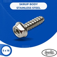 MOTORCYCLE BODY SCREW 5x16 HENG STAINLESS STEEL SCREW