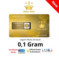 Logam Mulia Emas Mini BabyGold Minigold 0.1gr