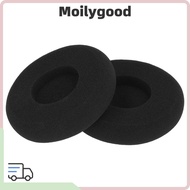 MOILYMY 2PCS Earpad Cover, Comfortable Soft Sponge Headphone Ear Cushion, Durable 80mm Black Replace