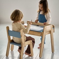 木製兒童桌椅 幼兒桌椅套裝 蒙台梭利家具
