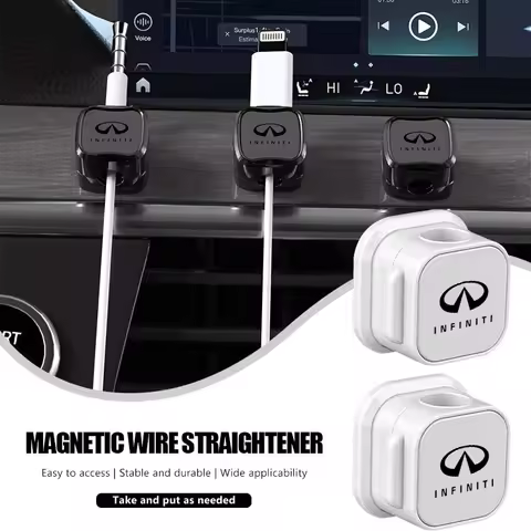 For Infiniti Cable Organizer Management Magnetic Clips Organizing Holder Q30 Q50 Q60 Q70 QX30 QX50 Q